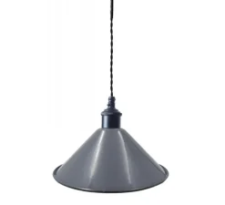 Suspension*Nexel Suspension, Saidia, , Ø26,5cm, H15cm - gris obscur, métal noir
