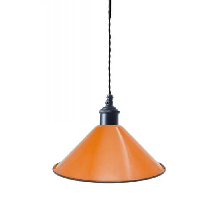 Suspension*Nexel Suspension, Saidia, , Ø26,5cm, H15cm - orange, métal noir