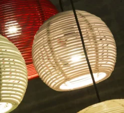 Suspension*DARK Suspension, Sangha 50, , Ø50cm, H39cm - blanc