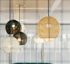 Suspension*DARK Suspension, Sangha 50, , Ø50cm, H39cm - blanc