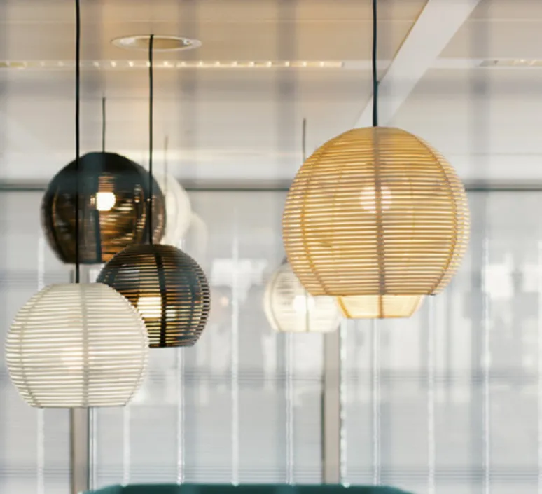 Suspension*DARK Suspension, Sangha 50, , Ø50cm, H39cm - blanc