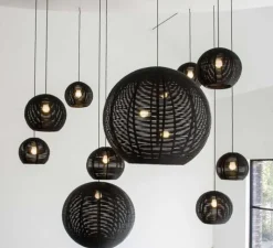 Suspension*DARK Suspension, Sangha 40, , Ø40cm, H31cm - blanc