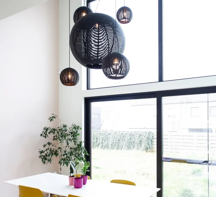 Suspension, Sangha 40, noir, Ø40cm, H31cm - Dark