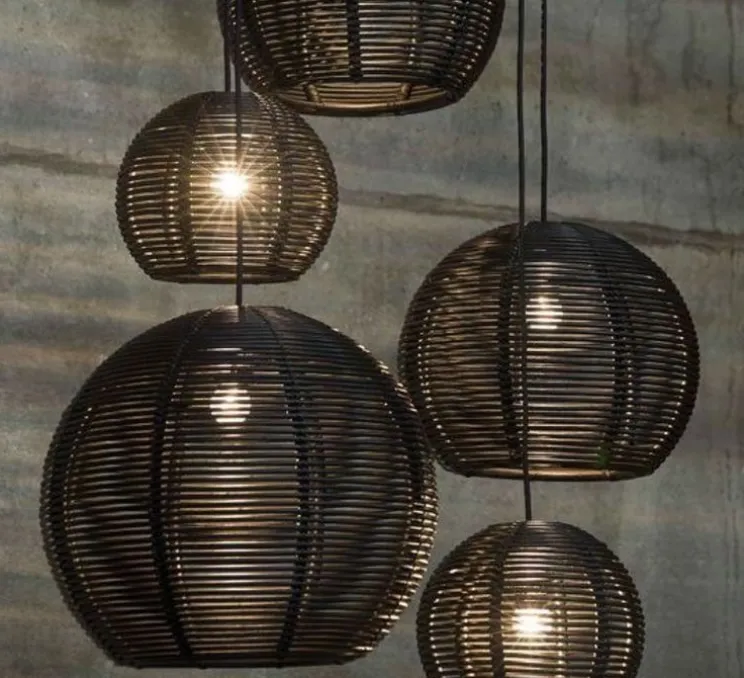 Suspension, Sangha 40, noir, Ø40cm, H31cm - Dark