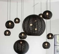 Suspension*DARK Suspension, Sangha 80, , Ø80cm, H75cm - noir