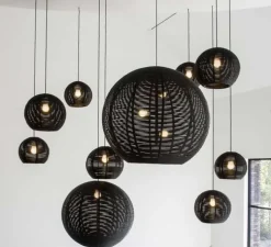 Suspension, Sangha 50, noir, Ø50cm, H39cm - Dark