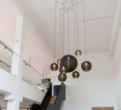 Suspension, Sangha 30, noir, Ø30cm, H22cm - Dark