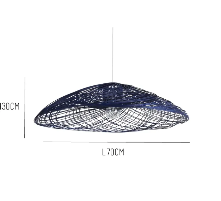 Suspension, Satelise M, bleu, Ø70cm, h30cm- Forestier