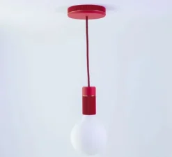 Suspension*Alucyne Suspension, Sati Sophie Bronze, , Ø4,7cm, H9,5cm - rouge