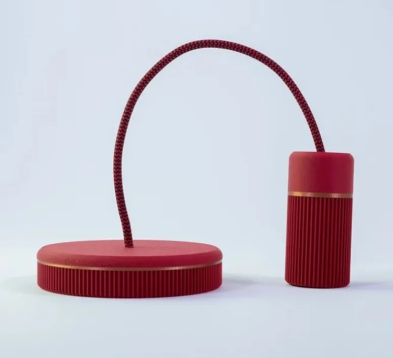 Suspension*Alucyne Suspension, Sati Sophie Bronze, , Ø4,7cm, H9,5cm - rouge