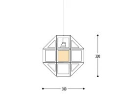 Suspension*DARK Suspension, Saturnuz, , P11,1cm, H30cm - or
