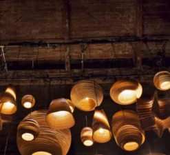 Suspension, Scraplights, Ausi 12, marron, Ø28cm, H20cm - Graypants