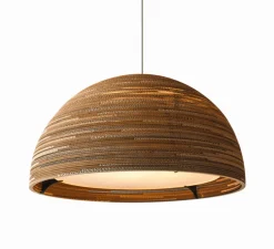 Suspension, Scraplights, Dome 36, marron, Ø92cm, H50cm - Graypants