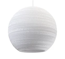 Suspension, Scraplights, Moon 18, blanc, Ø45cm, H40cm - Graypants