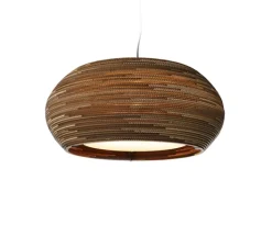 Suspension*Graypants Suspension, Scraplights, Ohio 32, carton, Ø82cm, H33cm - Marron