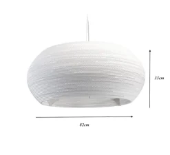 Suspension*Graypants Suspension, Scraplights, Ohio 32, carton, Ø82cm, H33cm - Marron