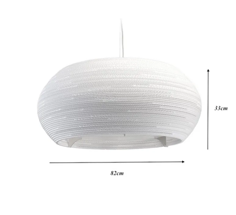 Suspension*Graypants Suspension, Scraplights, Ohio 32, carton, Ø82cm, H33cm - Marron