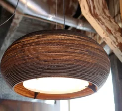 Suspension*Graypants Suspension, Scraplights, Ohio 24, , Ø61cm, H24cm - marron