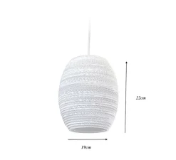 Suspension*Graypants Suspension, Scraplights, Oliv, , Ø19cm, H22cm - blanc