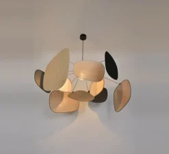 Suspension, Screen 70's XL, lin, noir, Ø110cm, H45cm - Market Set