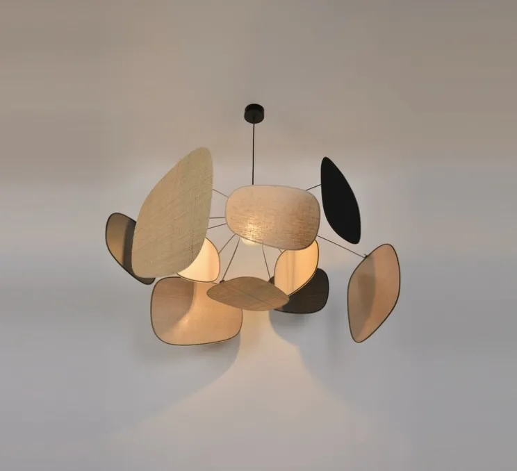 Suspension, Screen 70's XL, lin, noir, Ø110cm, H45cm - Market Set