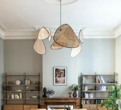 Suspension, Screen XL, cannage, naturel, Ø110cm, H60cm - Market Set