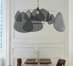 Suspension, Screen XL, cannage, noir, Ø110cm, H60cm - Market Set