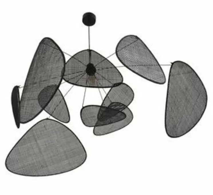 Suspension, Screen XL, cannage, noir, Ø110cm, H60cm - Market Set