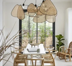 Suspension*Market Set Suspension, Screen XXL, , Ø150cm, H90cm - cannage naturel