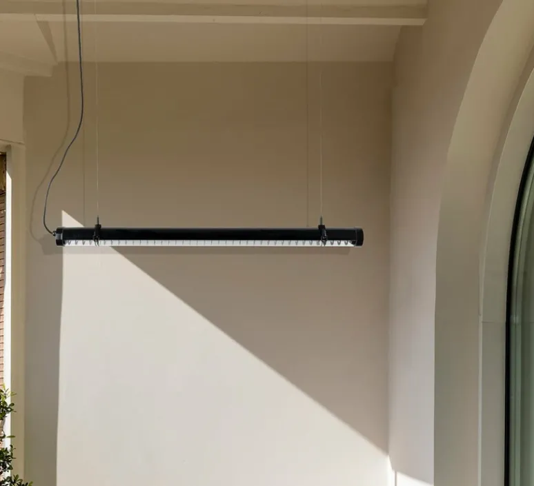 Suspension*Faro Suspension, Scuba Louver 120, , IP65, LED, 2700K, 1575 lm, L120cm, H7cm - noir