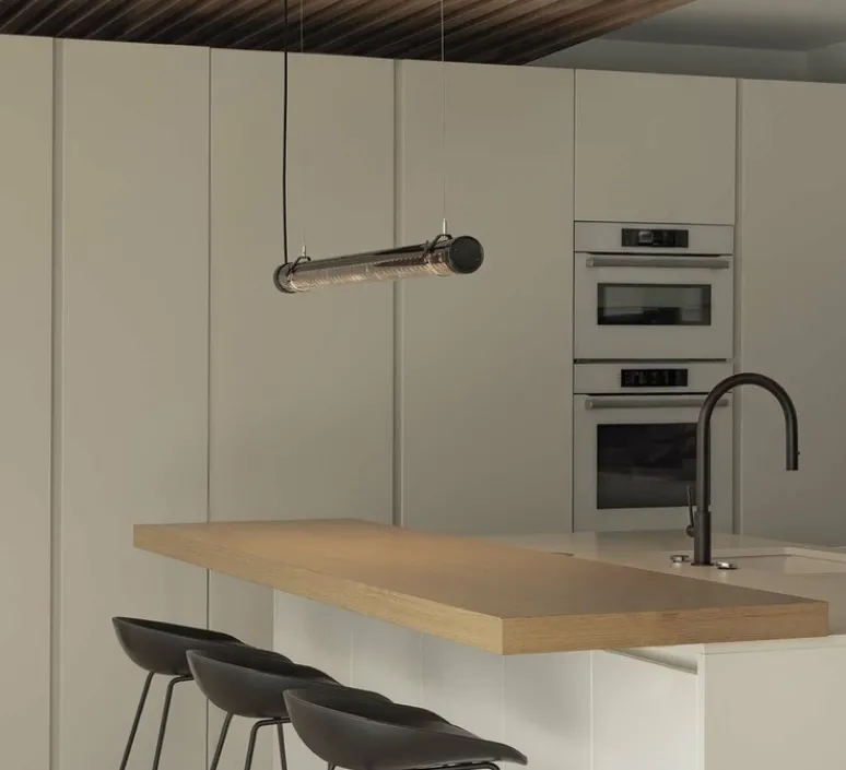 Suspension*Faro Suspension, Scuba Louver 120, , IP65, LED, 2700K, 1575 lm, L120cm, H7cm - noir