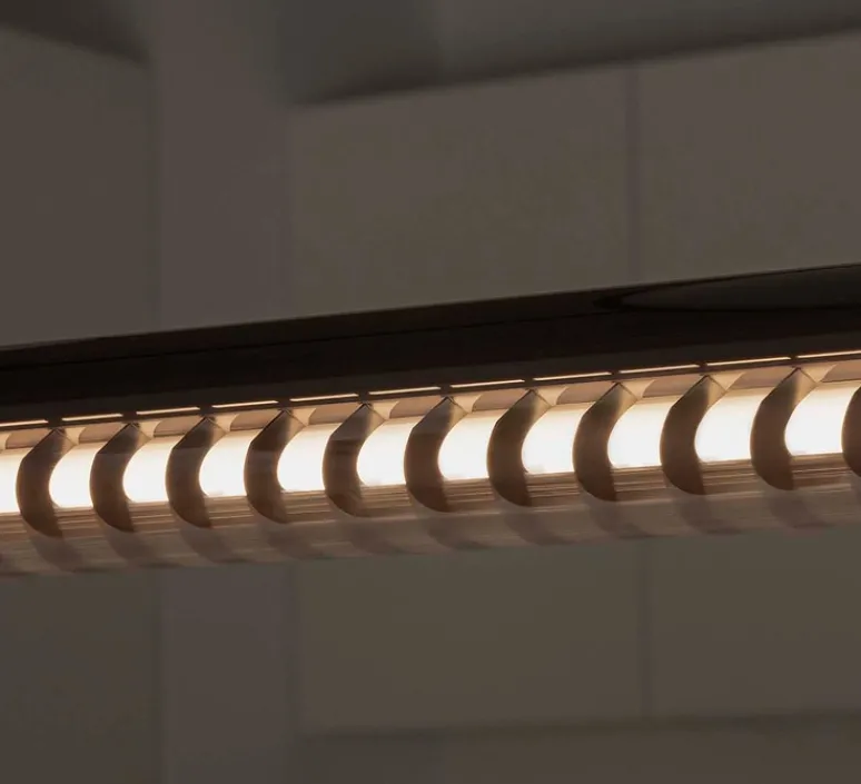 Suspension*Faro Suspension, Scuba Louver 120, , IP65, LED, 2700K, 1575 lm, L120cm, H7cm - noir