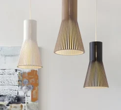 Suspension*Secto Design Suspension, Secto 4200, câble, , H60cm - noyer