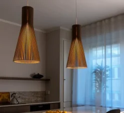 Suspension*Secto Design Suspension, Secto 4200, câble, , H60cm - noyer