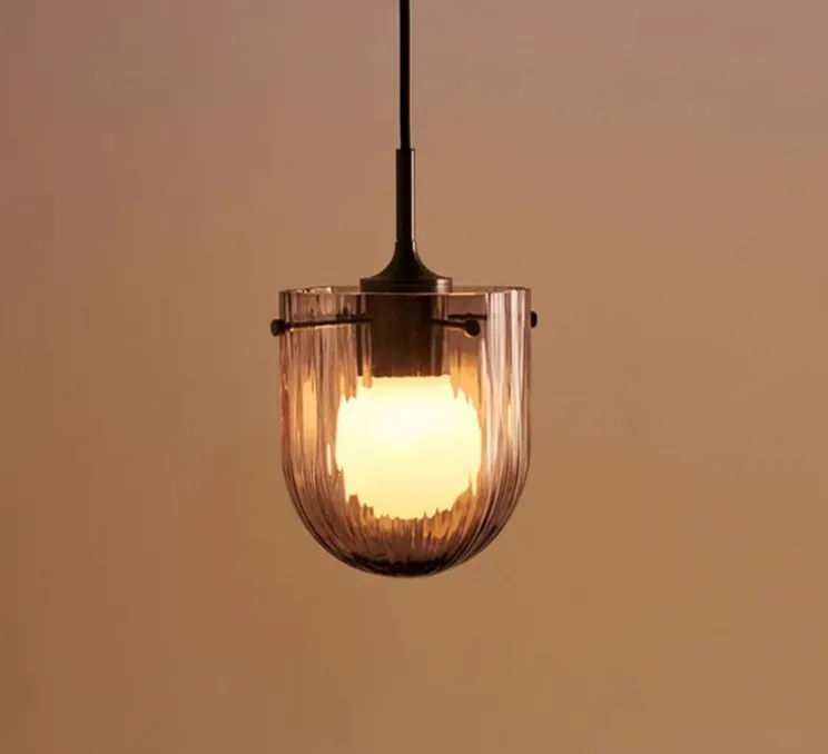 Suspension, Seine, verre fumé, Ø16cm, H26,2cm - Gubi