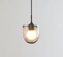 Suspension, Seine, verre fumé, Ø16cm, H26,2cm - Gubi