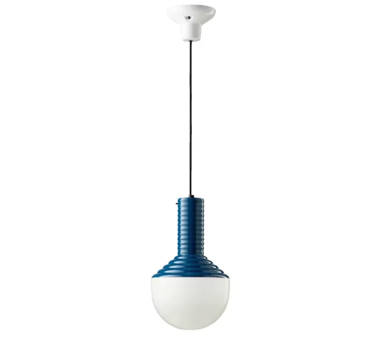 Suspension, Selaron, bleu, Ø24cm, H39cm - Ferroluce