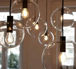 Suspension, Selene 35, transparent, noir, Ø35cm - Classicon