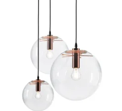 Suspension, Selene 35, transparent, cuivre , Ø35cm - Classicon