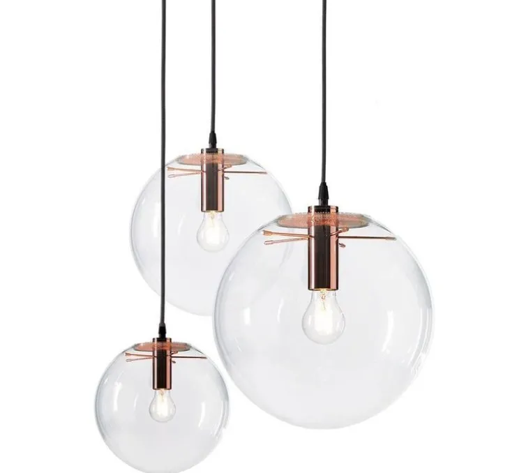 Suspension, Selene 35, transparent, cuivre , Ø35cm - Classicon