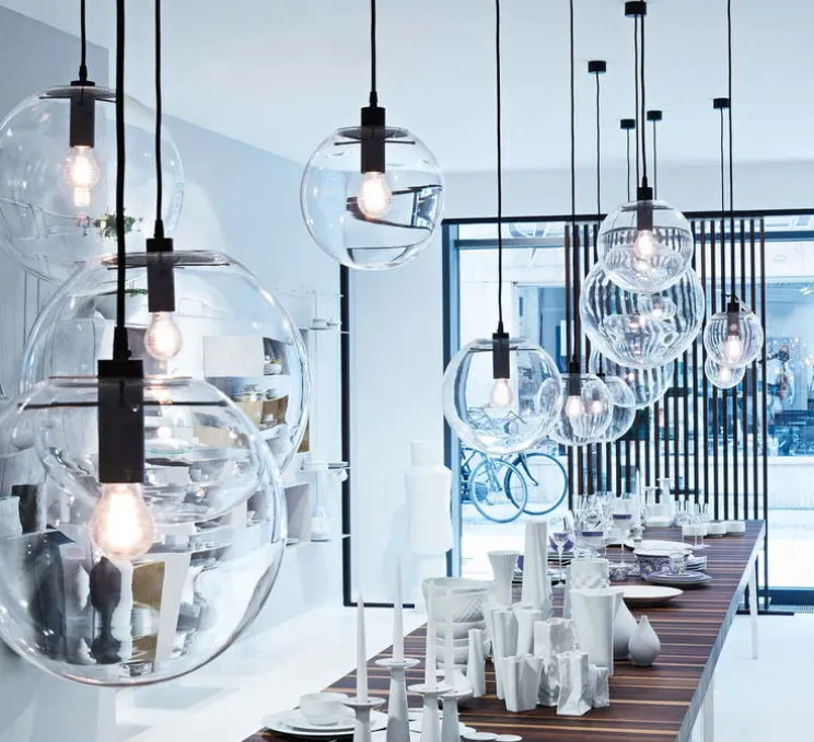 Suspension, Selene 25, transparent, noir, H25cm - Classicon