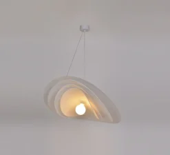 Suspension*Market Set Suspension, Selenitis D78, filin,, Ø78cm, H16cm - blanc