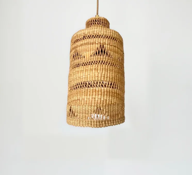 Suspension, Shadow Tube, naturel, Ø17cm, H45cm - Golden Editions