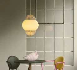 Suspension*Design by us Suspension, Shahin XL, , Ø38cm, H65cm - Opal, doré, transparent