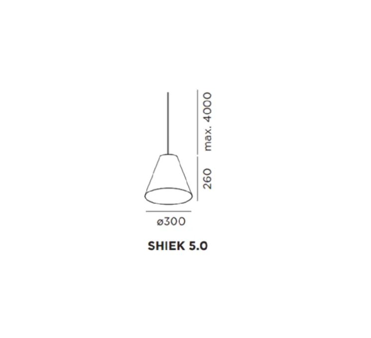 Suspension, Shiek 5.0, LED, or, noir, H26cm, Ø30cm - Wever et Ducré