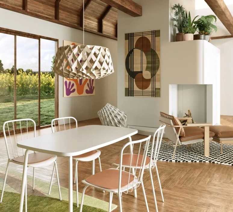 Suspension*Pilke Suspension, Signature 60, , Ø60cm, H30cm - bois, bouleau