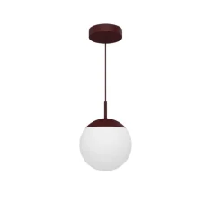Suspension*Fermob Suspension, Simple D25 MOOON! , , IP42, LED, 5000K, 1000 lm, Ø25cm, H123cm - Cerise Noire