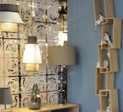 Suspension, Singapour M, gris, blanc, L40cm, Ø37,5cm - Market Set