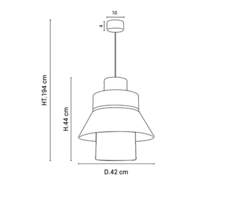 Suspension, Singapour ML , nude, Ø42cm, H44cm - Market Set