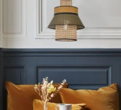 Suspension*Market Set Suspension, Singapour XML, Kaki, curry, Ø30cm, H32cm - kaki curry